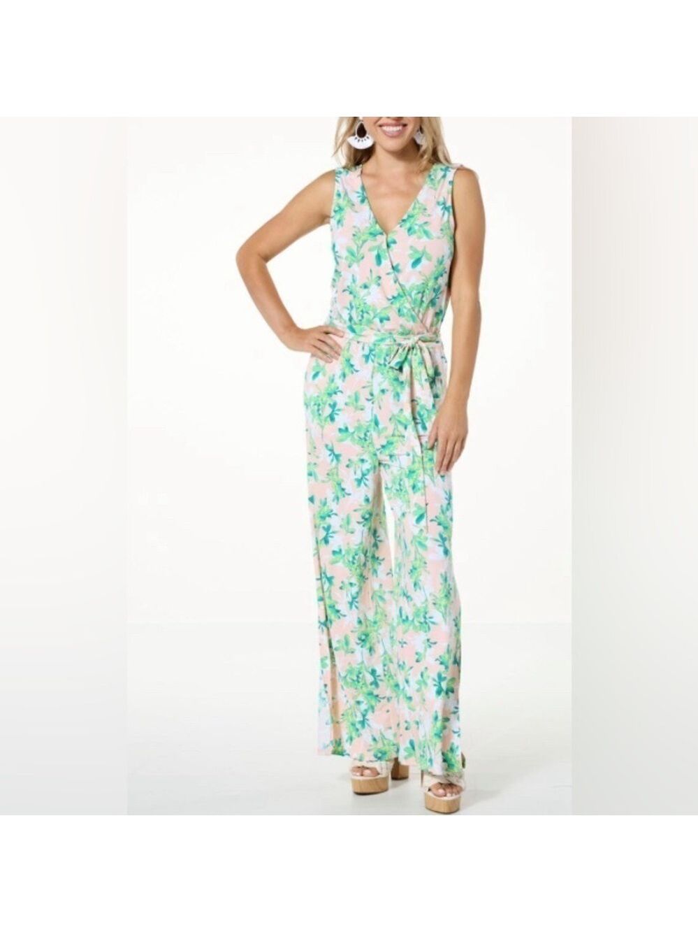 C Wonder by Christian Siriano Wide Leg Knit Jumpsuit NWT